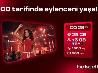 "Bakcell"in &ldquo;GO&rdquo; tariflərinə qoşulun və üstünlüklərdən faydalanın