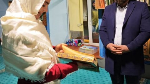 Leyla Əliyeva Hil kənd məscidində&nbsp;- Fotolar