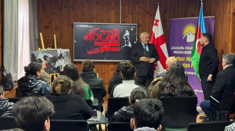 Bolnisidə Xocalı faciəsinin ildönümü -&nbsp;&ldquo;Böyüməyən uşaqlar&rdquo; kitabının təqdimatı