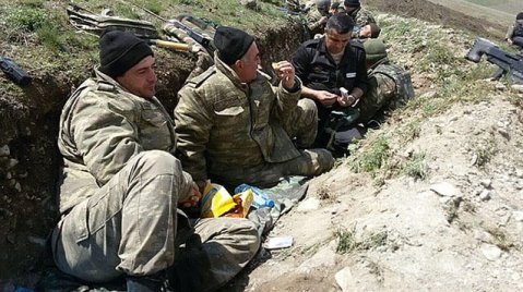 Polad Həşimov Aprel döyüşlərində - FOTO