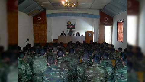 Müdafiə Nazirliyinin "Cərimə batalyonu"na baxış keçirilib (foto)