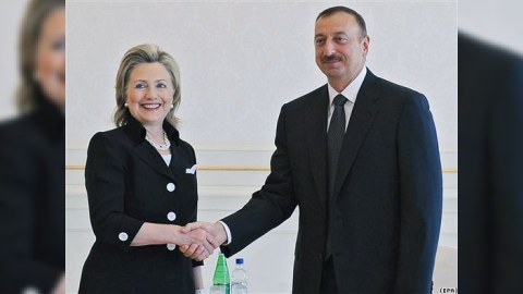 İlham Əliyev Hillari Klintonla görüşüb