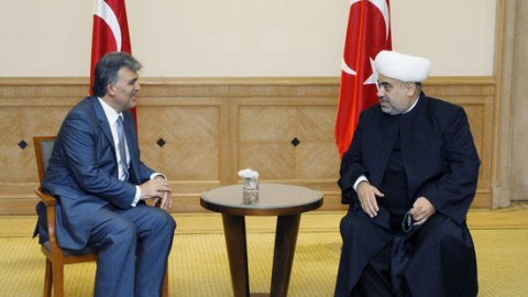 Abdulla Gül Allahşükür Paşazadə ilə görüşüb