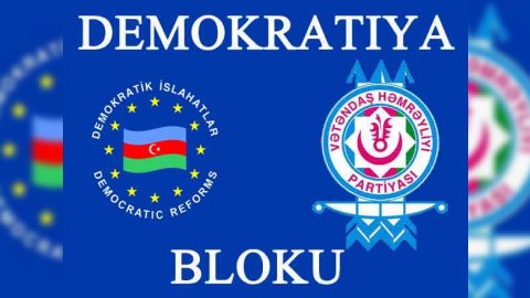 «Demokratiya» seçki bloku qeydiyyat üçün MSK-ya müraciət edib