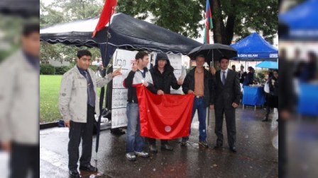 Azərbaycanlılar İsveçrədə İran əleyhinə sərgi keçiriblər
