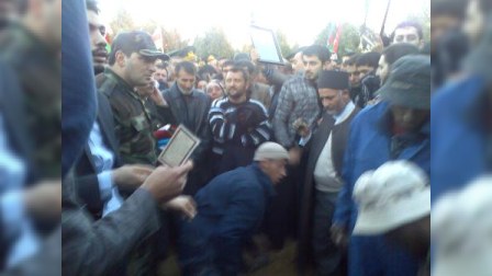 Şəhid hərbçilərin dəfnindən fotosessiya