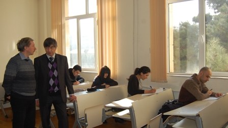 BDU-nun 17 magistri Moskvada təhsil almaq üçün imtahan verib (foto)