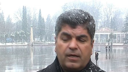 Gəncəyə ilk qar yağdı... (Foto)