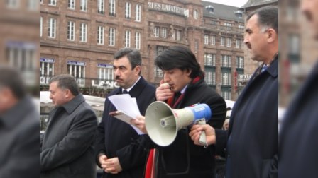 Fransanın Strasburq şəhərinin mərkəzində Xocalı mitinqi keçirildi (FOTOLAR)