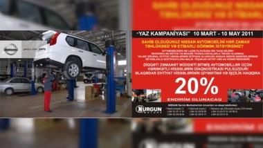 “NISSAN SERVİS” mərkəzlərində yaz kampaniyası   ® 
