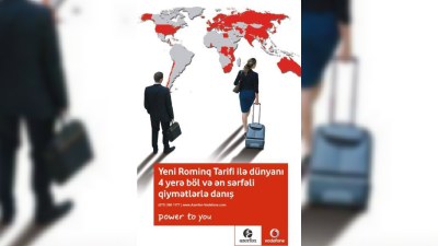 Azerfon-Vodafone rouminq qiymətlərində 50% endirim elan edir! ®