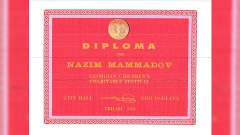 Tiflis meri Nazim Məmmədova diplom verib (FOTOLAR)