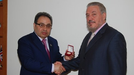 Fidel Kastronun oğlu Bakı Dövlət Universitetində olub (FOTO)