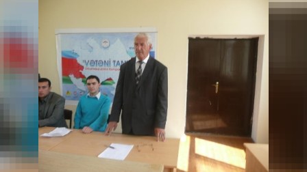 Məcburi köçkünlər kampaniyaya cəlb ediliblər (FOTO)