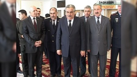 Əhəd Abıyev Daşkəsəndə Bayraq meydanı tikdirir