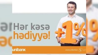Hər əmanətçiyə 1% hədiyyə