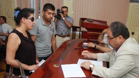 Millət vəkili seçiciləri ilə görüşüb (FOTOLAR)