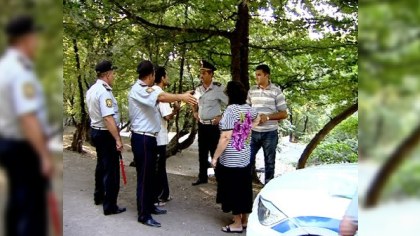 Göygölün istirahət məkanlarında polis reydləri... (FOTOLAR)