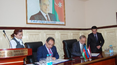 BDU Erciyes Universiteti ilə memorandum, Latviya Universiteti ilə  müqavilə imzaladı