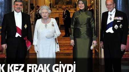 Abdulla Gül ilk dəfə frak geyindi (FOTO)