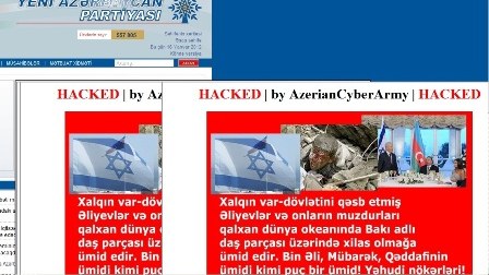 Hakerlər Yeni Azərbaycan Partiyasının saytını dağıtdılar
