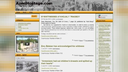 Azərbaycan saytı erməniləri qəzəbləndirib