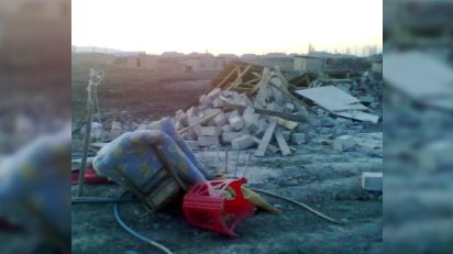 Elmar Vəliyev Gəncədə kəlbəcərlilərin evini yerlə-yeksan etdirdi - FOTO 