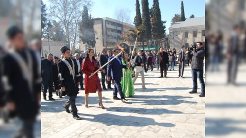 Deputat icra başçısıyla Novruz tədbirinə qatılıb