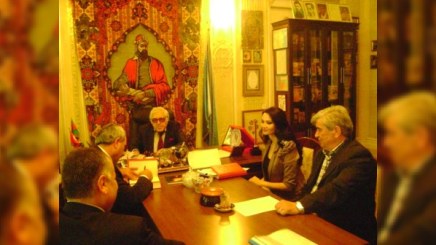 Türkiyəli ədib Azərbaycan Yazıçılar Birliyinə gəlib - FOTO