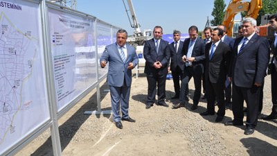“Azərsu”  Sabirabadda təməlqoyma mərasimi keçirib