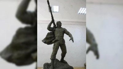 Milli Qəhrəman Mübariz İbrahimova heykəl hazırlanıb - FOTO