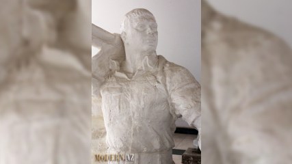 Modern.az Mübariz İbrahimovun heykəlini və onu düzəldəni tapdı - FOTOLAR