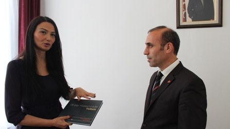 Qənirə Paşayeva Belçikada Qarabağdan danışıb