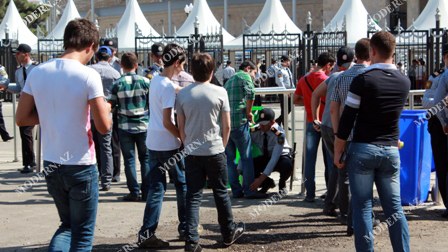 Bakıda futbol həyəcanı - FOTOLAR