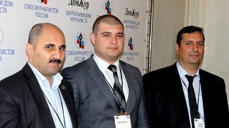 Azər Həsrət Moskvadakı konfransda erməni həmkarlarına etiraz edib