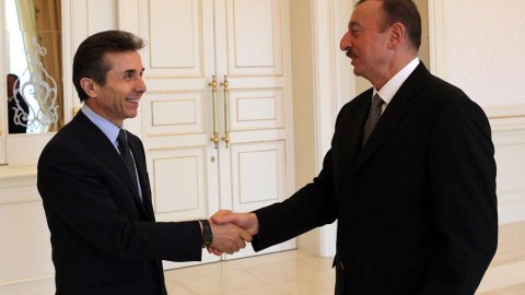 İlham Əliyev İvanişvilini qəbul edib- FOTOLAR