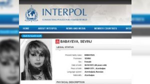 Sevinc Babayeva İnterpolun axtarış siyahısından çıxarıldı