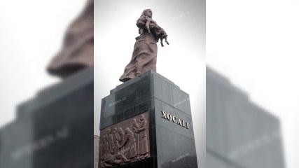 Xocalı qurbanlarının xatirəsi yad edildi -FOTOLAR