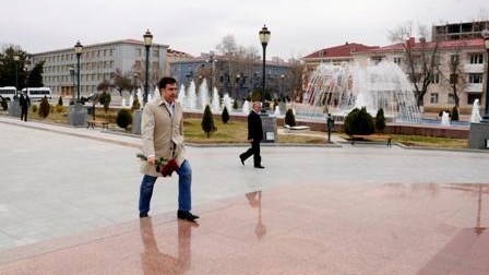 Saakaşvilinin Naxçıvan səfərindən - FOTOLAR