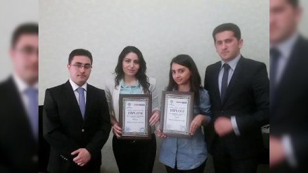 Tələbə jurnalistlər mükafatlandırıldı - FOTO