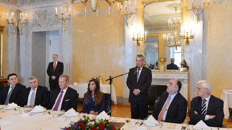 Prezident və xanımına Avstriyada ziyafət verilib - FOTOLAR