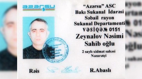 “Azərsu”yun əməkdaşı rüşvət başında yaxalandı - FOTO