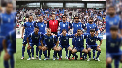 Azərbaycan səfiri millinin futbolçuları ilə görüşüb
