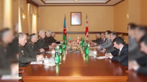 Səfər Əbiyev gürcü həmkarı ilə görüşüb