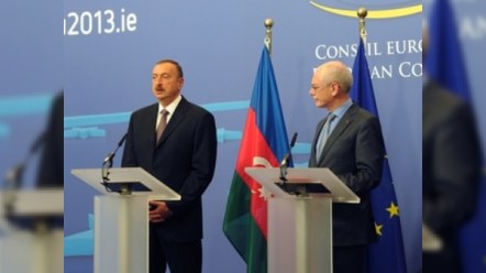 İlham Əliyev Avropa İttifaqı Şurasında  bəyanatla çıxış etdi