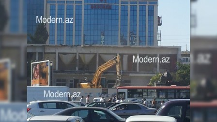 Nərimanov kinoteatrı yerlə-yeksan edildi - FOTOLAR