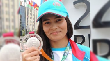 Azərbaycanlı qız Kazandakı Yay Universiadasında medal qazandı - FOTO