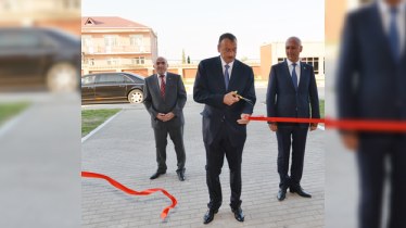 Prezident Xaçmazda açılışlar edib 