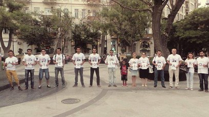 İlqar Məmmədovun tərəfdarları aksiya keçirdi - FOTO