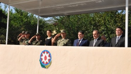 Deputat əsgərlərin andiçmə mərasimində iştirak edib - FOTOLAR